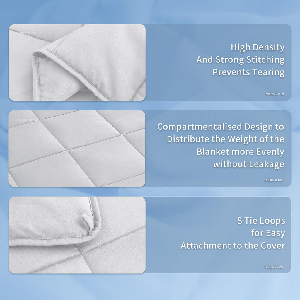 Weighted Blanket for Adults (12 Lbs, 48" X 72") Twin Size Soft Cooling Heavy ...