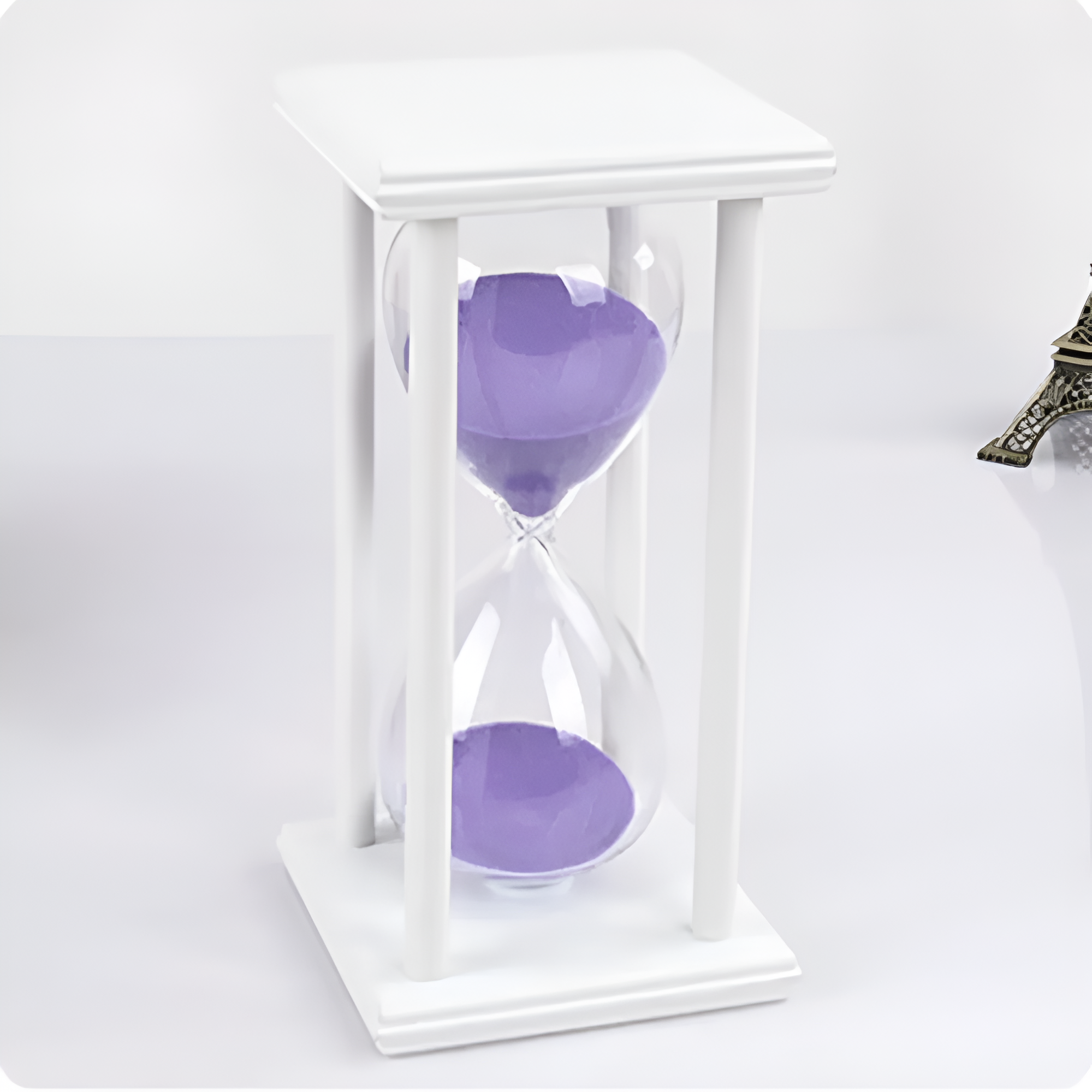 60/30 Minutes Hourglass Sand Timer Vintage Sand Timer Black Wooden Sandglass Timer for Home Desktop Classroom Living Room Decor