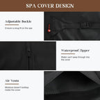 Outdoor Waterproof and Weatherproof Hot Tub Cover 85 X 85 Inch Fit 84 X 84 or 83