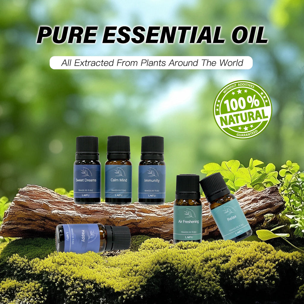 6X10Ml Essential Oil Blend Set, Aromatherapy Essential Oil Kit, Fresh Air Deodorant for Home & Office