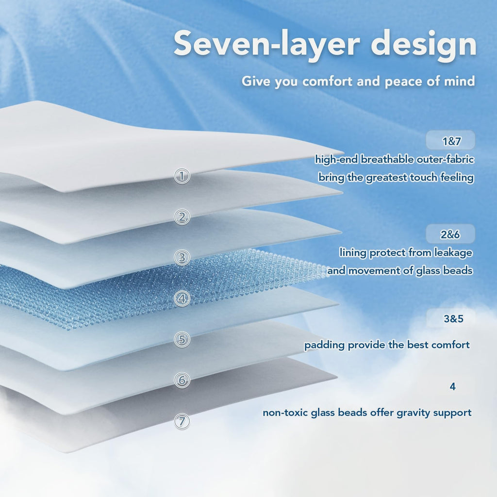 Weighted Blanket for Adults (12 Lbs, 48" X 72") Twin Size Soft Cooling Heavy ...