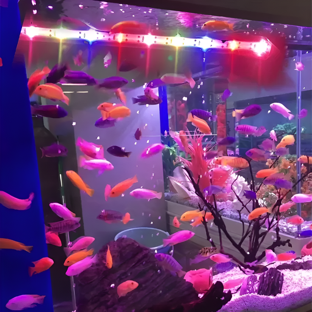 17-47Cm Aquarium LED Lighting Submersible Mood Lamp USB Waterproof Fish Tank Decorative Plant Grow Light Accessories 110-240V