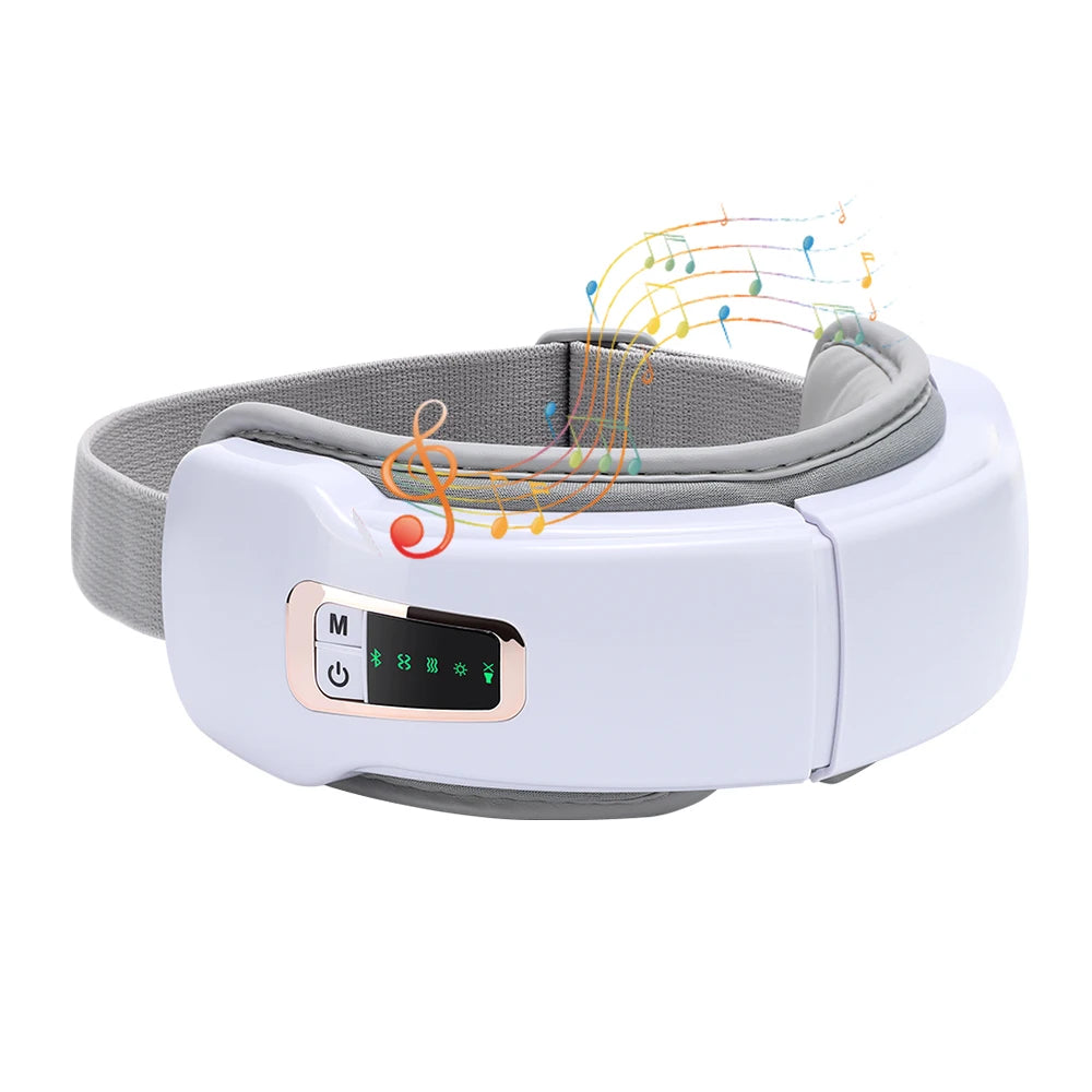 Vibration Eye Massager Bluetooth Music Smart Eye Mask Hot Compress Air Bag Eye Massager Eye Strain Relief Home Eye Care Device